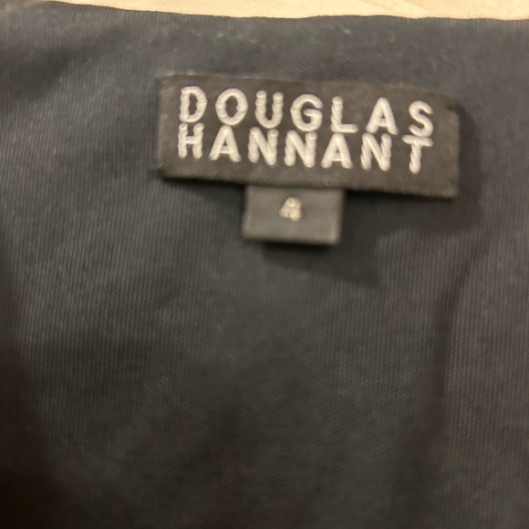 Douglas Hannant Ruffle Blouse, Sleeveless, Slightly Fitted Waist, Navy, Sz 4 - Picture 3 of 7